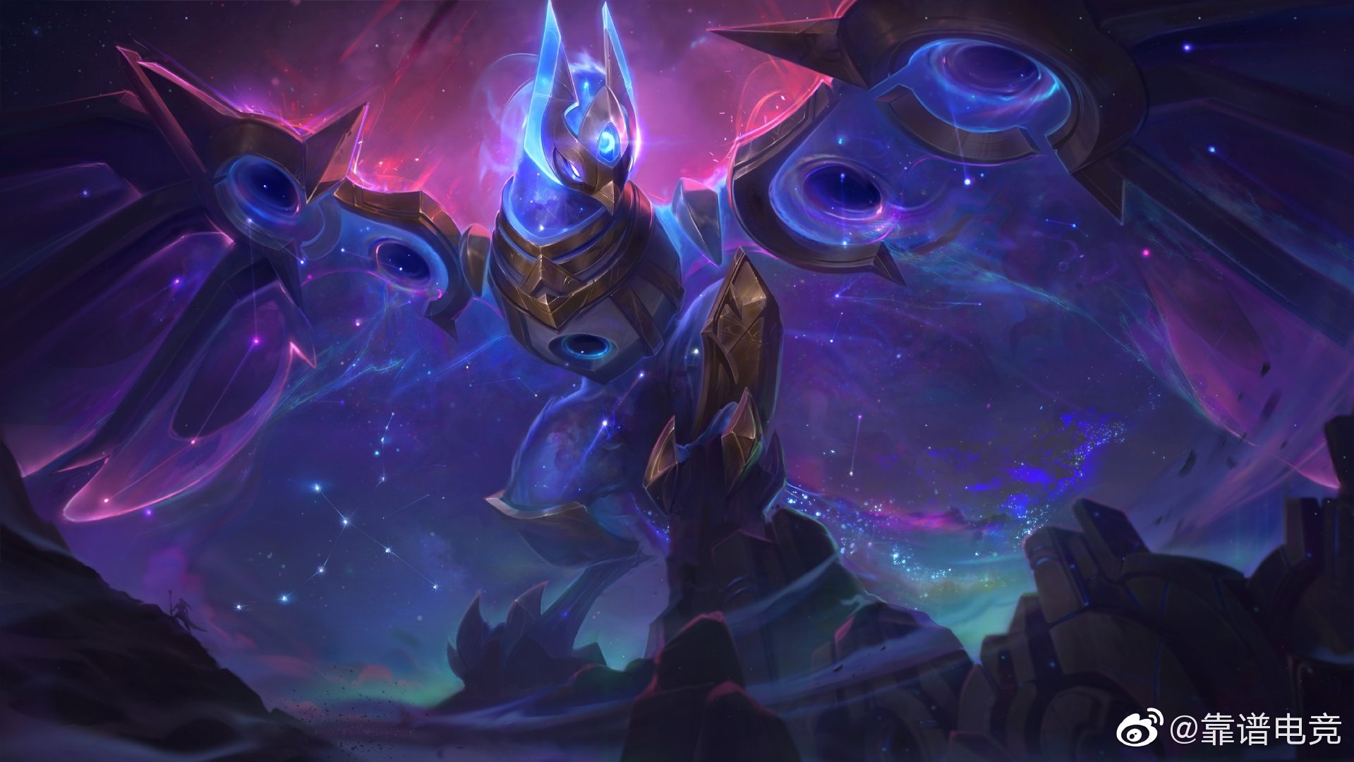 星界&暗星皮肤原画双马尾"小炮",霸气丽桑卓手握浩瀚星云