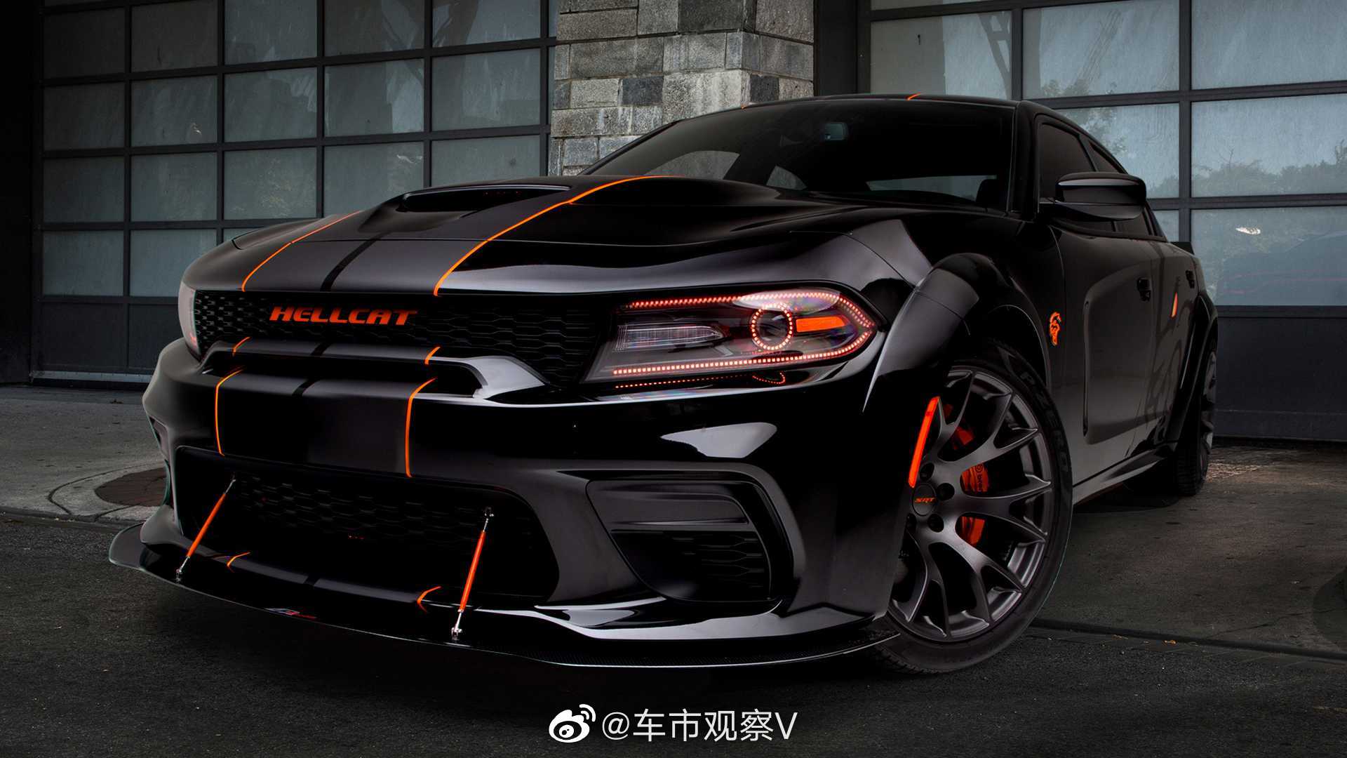 2020 道奇 charger hellcat widebody,黑色地狱恶魔!
