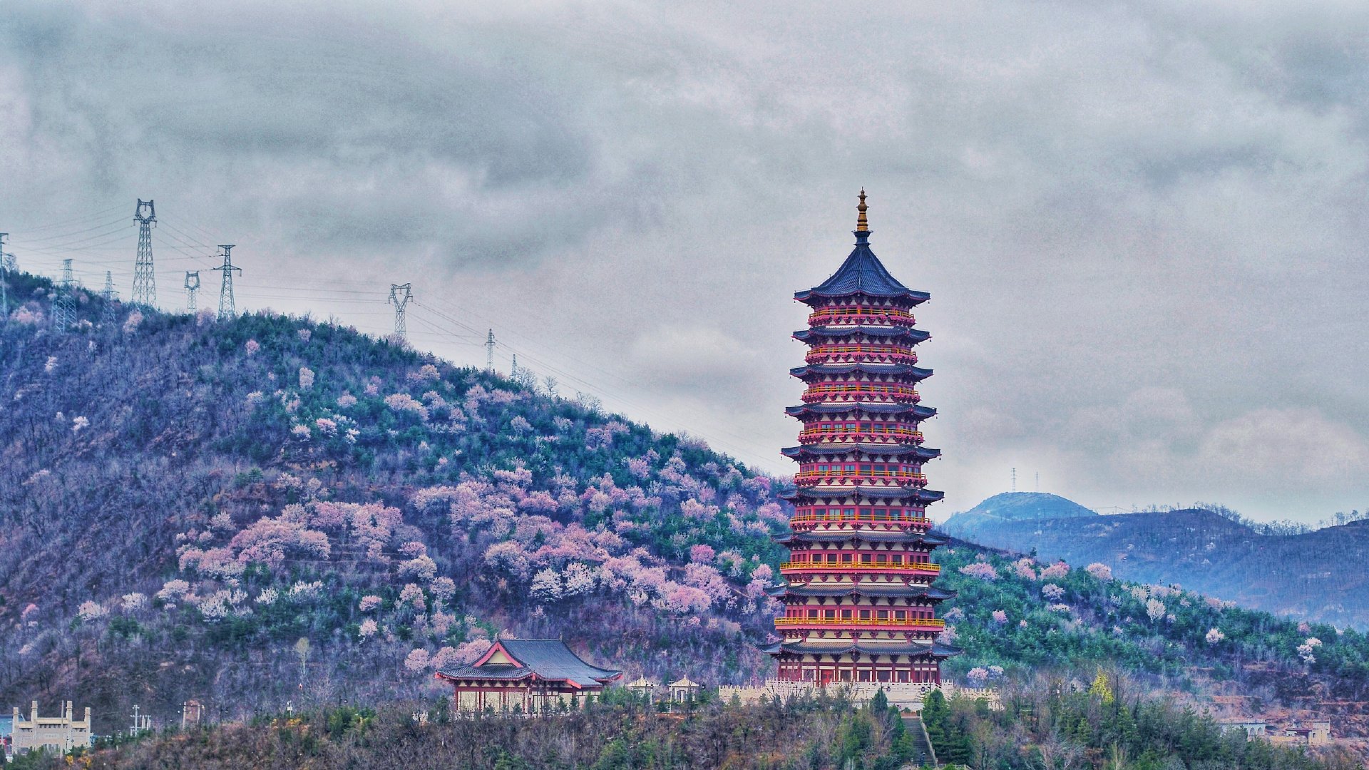 航拍子长网络媒体革命老区行