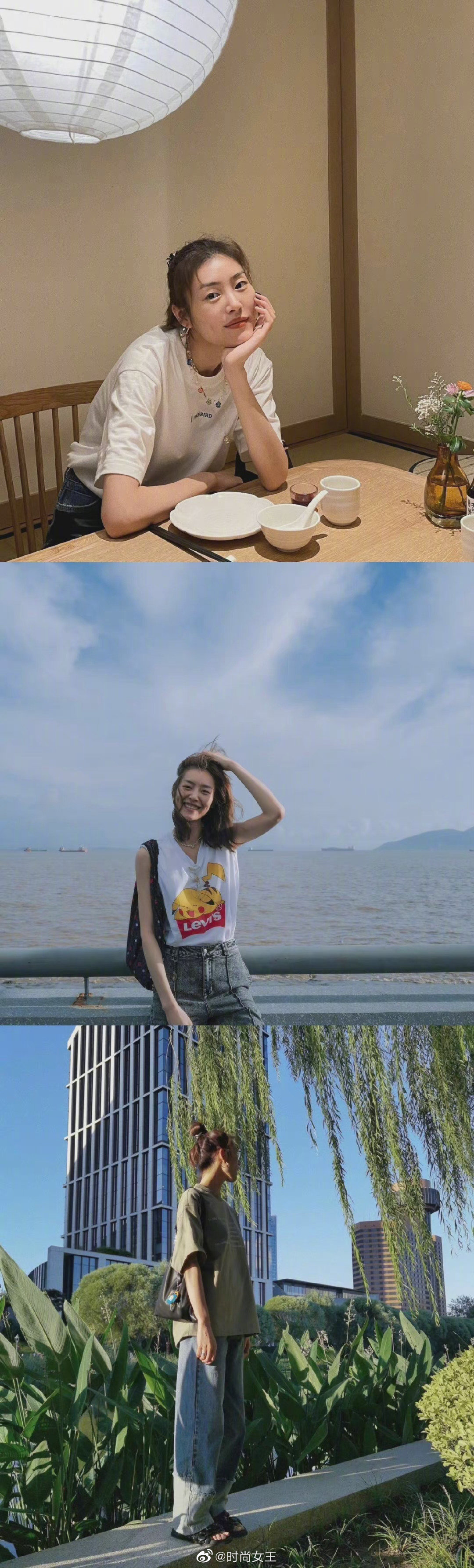 大表姐刘雯的日常穿搭look合集天生行走的衣架子