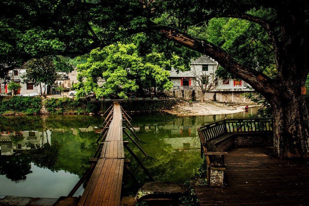 瑶里古村落,青山绿水间的古朴小镇.