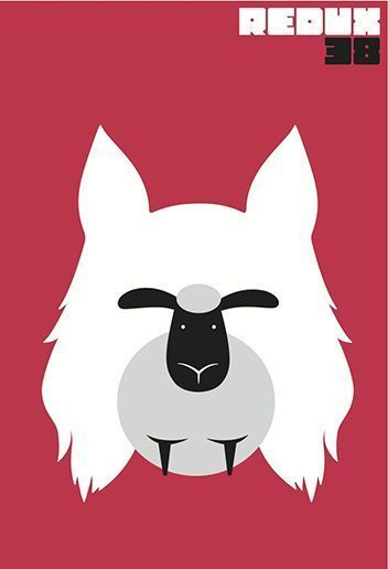 一组正负形创意海报设计