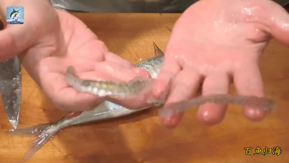 巴浪鱼刺身高级料理，大厨示范生鱼片的正确吃法，这才叫鲜