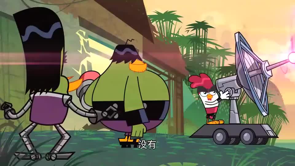 功夫鸡:大鸭有新武器,这红色的光波,可以催眠大家