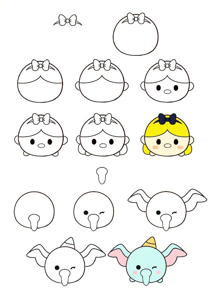 嗷嗷嗷可可爱爱的一组萌物简笔画手把手教你