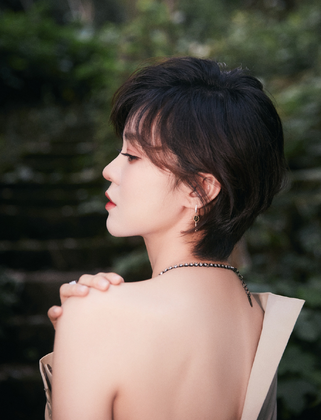 郁可唯森系大片写真