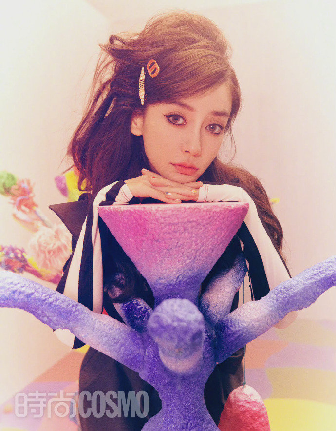 angelababy时尚cosmo3月刊封面