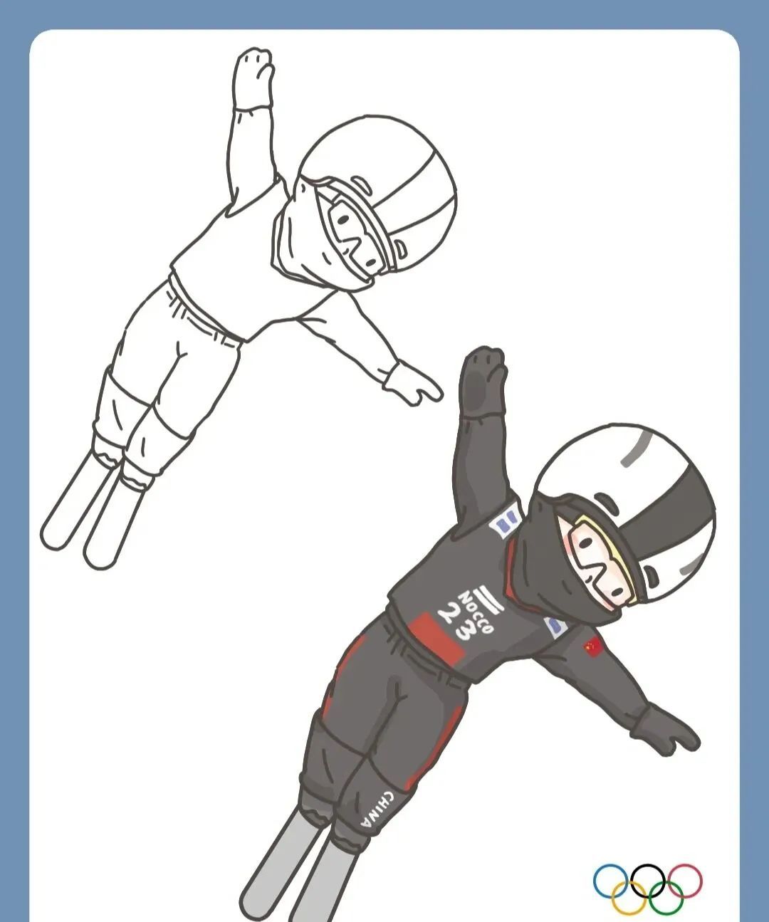 简笔|精彩难忘的北京冬奥会 - 简笔画人物小红书 - 实验室设备网