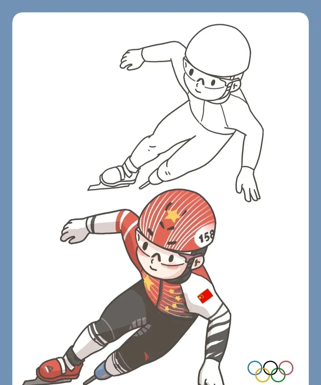简笔|精彩难忘的北京冬奥会 - 简笔画人物小红书 - 实验室设备网