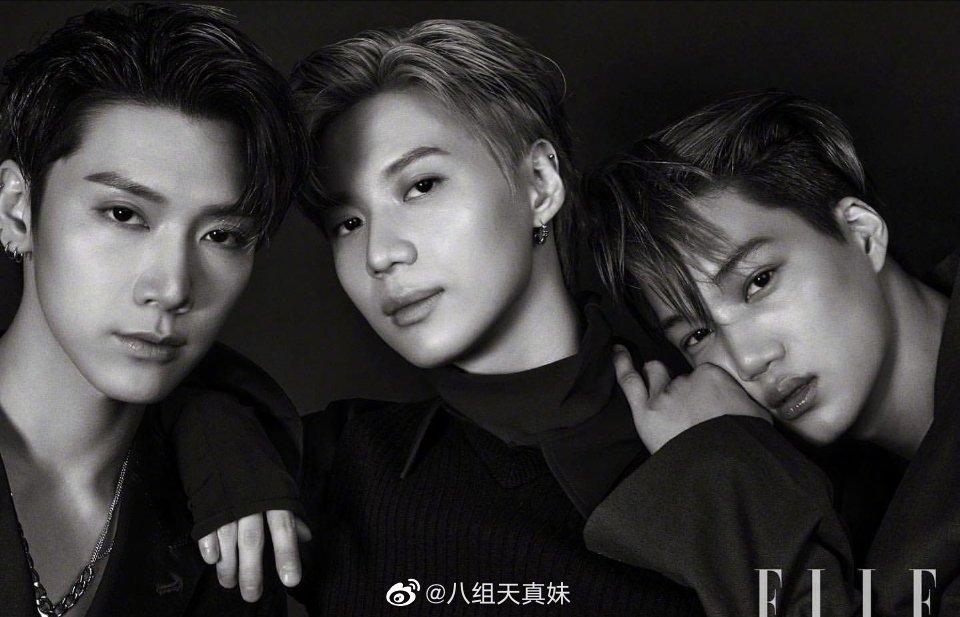 1 / 3 superm《elle korea》时尚杂志画报公开,李泰民 边伯贤 kai金