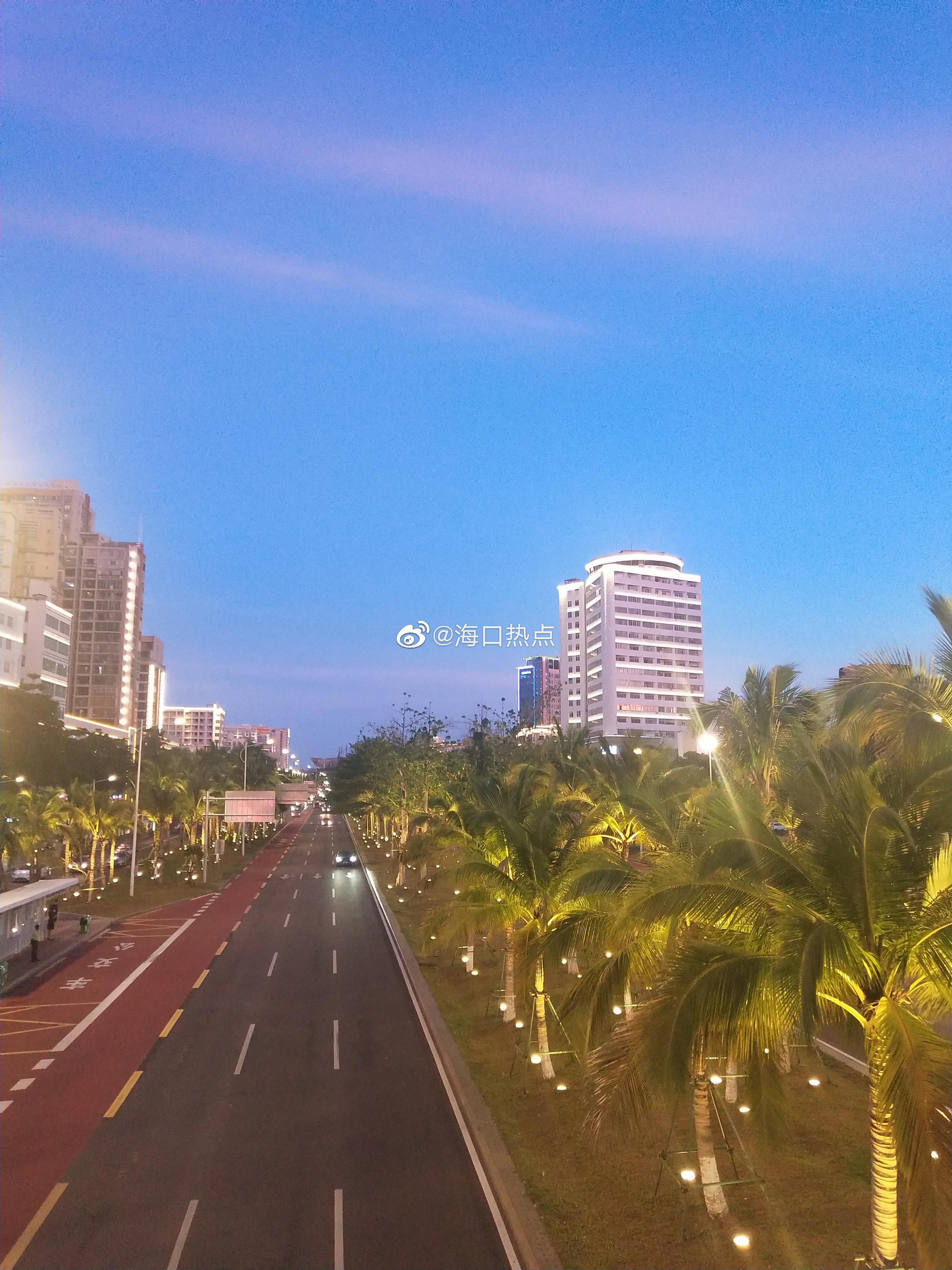 随手一拍海口就是这么美,龙昆南路熟悉的地方