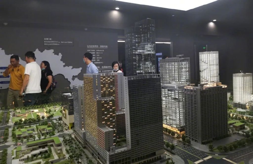 万物云城沙盘.摄影:李艳艳