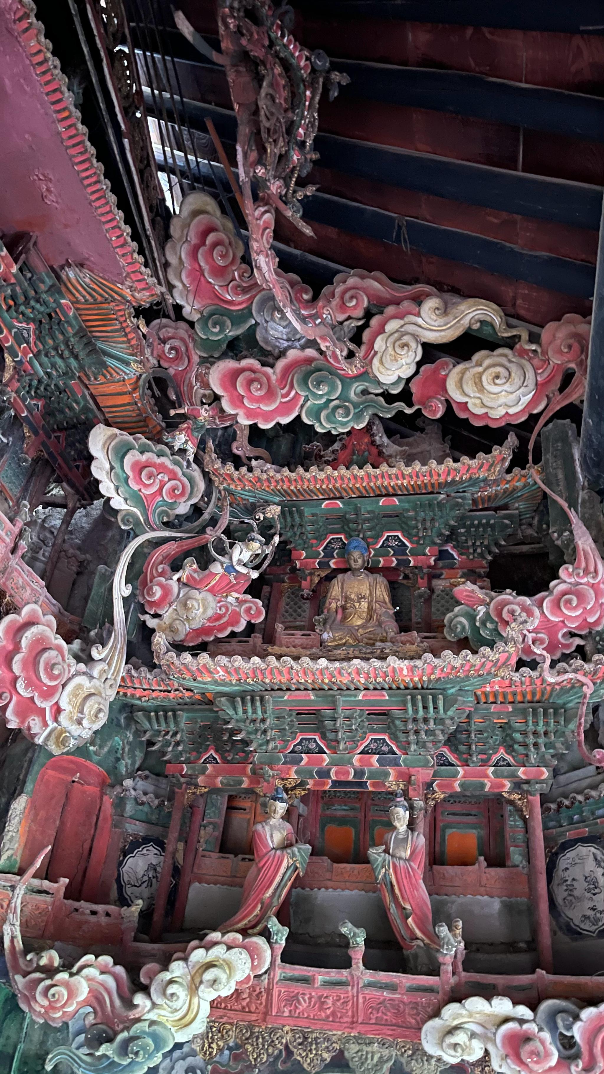 介休绵山云峰寺的明代悬塑简直太绝了