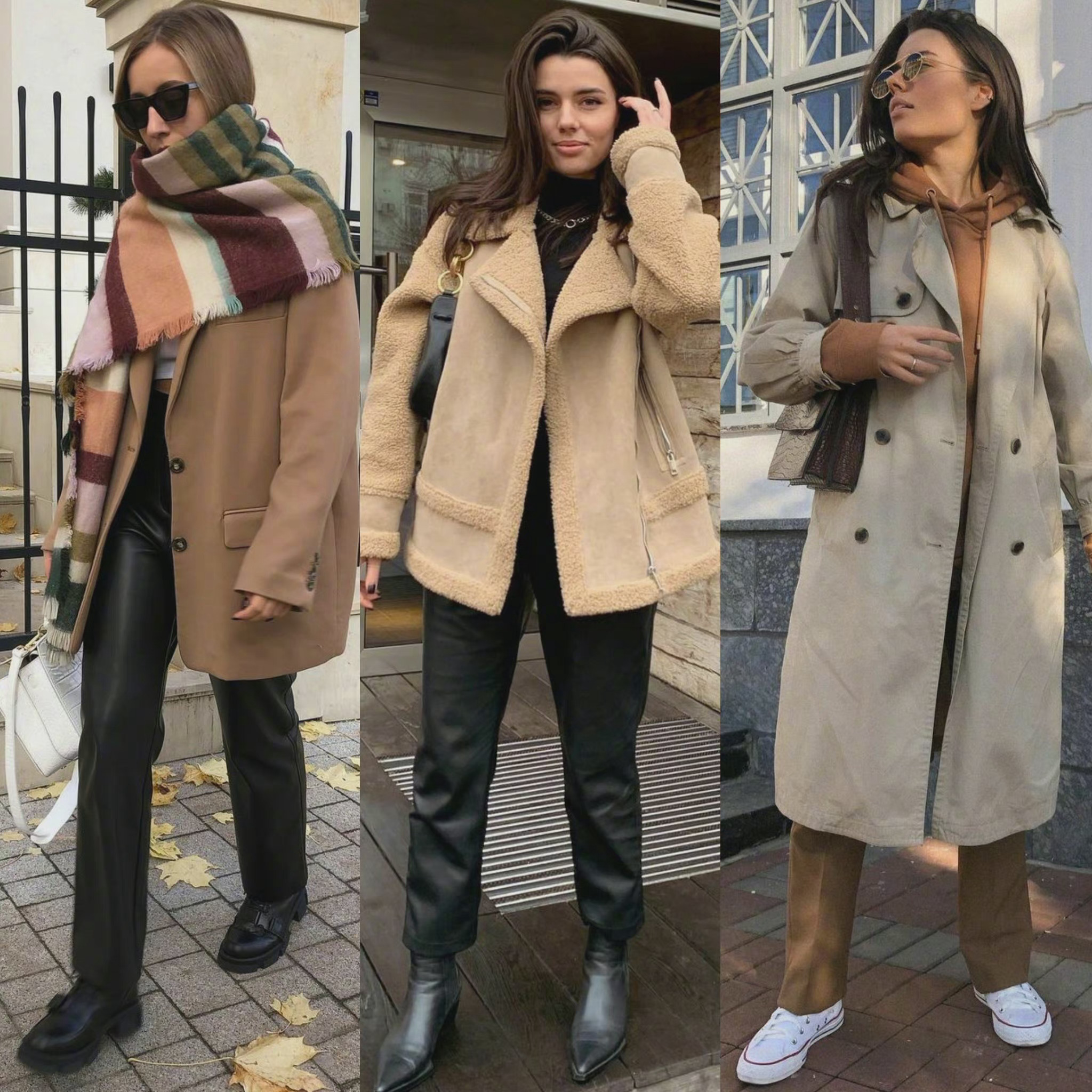 俄罗斯时尚博主的冬日出街穿搭合集