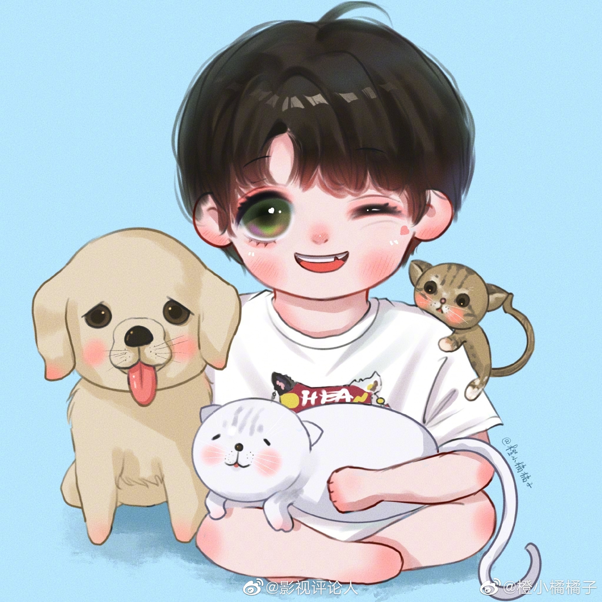 邓佳鑫家神仙画手饭绘合集用油画风记录不同时期的战战