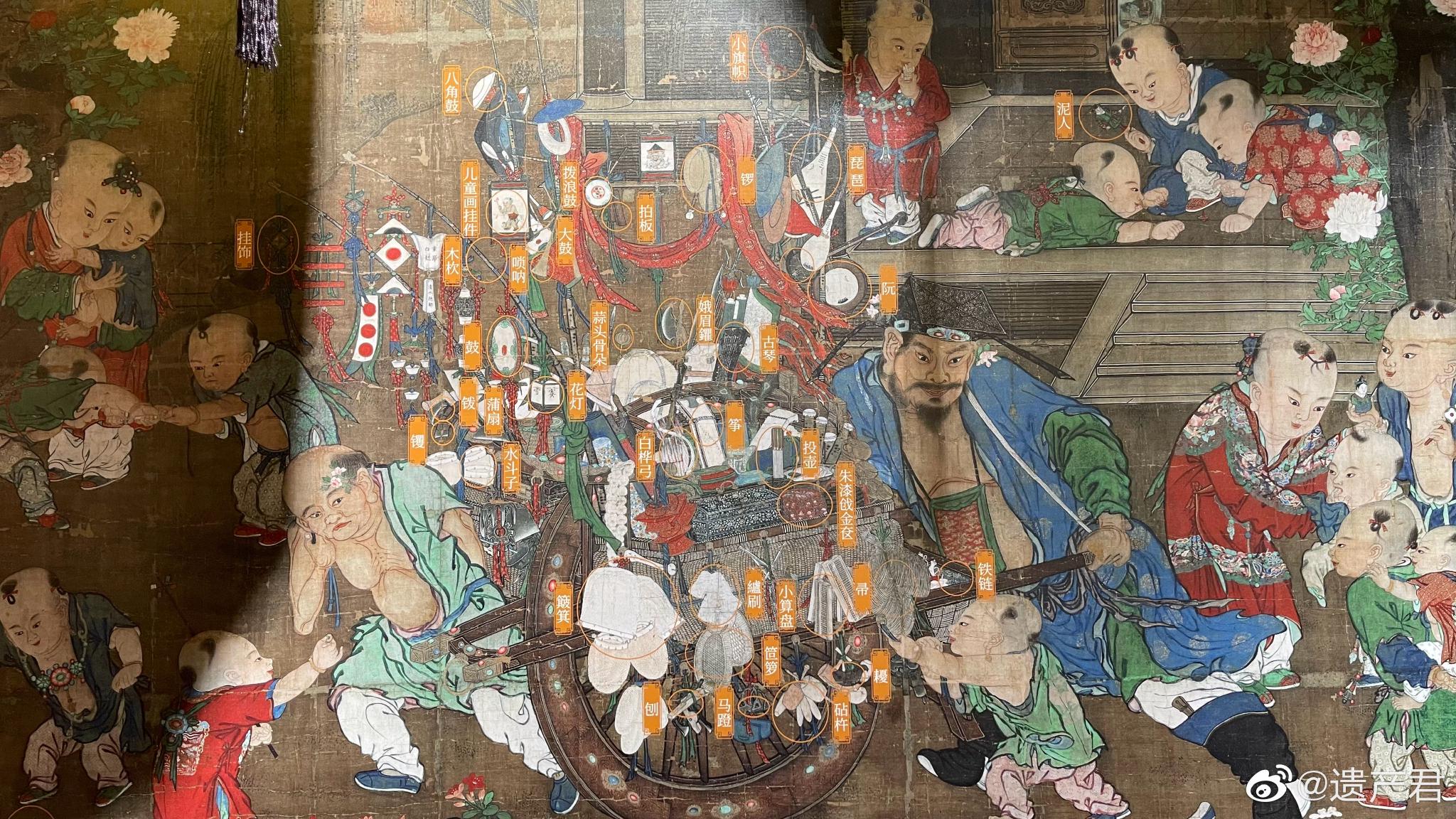 北宋苏汉臣《货郎图》,琳琅满目的器物……_高清图集_新浪网