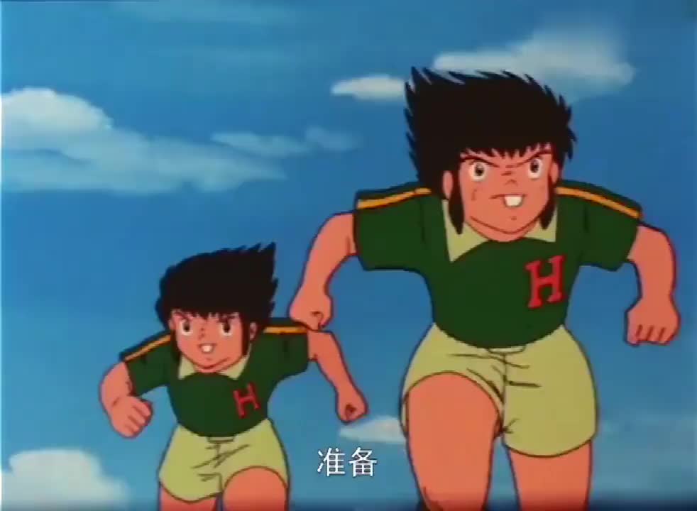 足球小将 立花兄弟的炫酷组合技 高空飓风