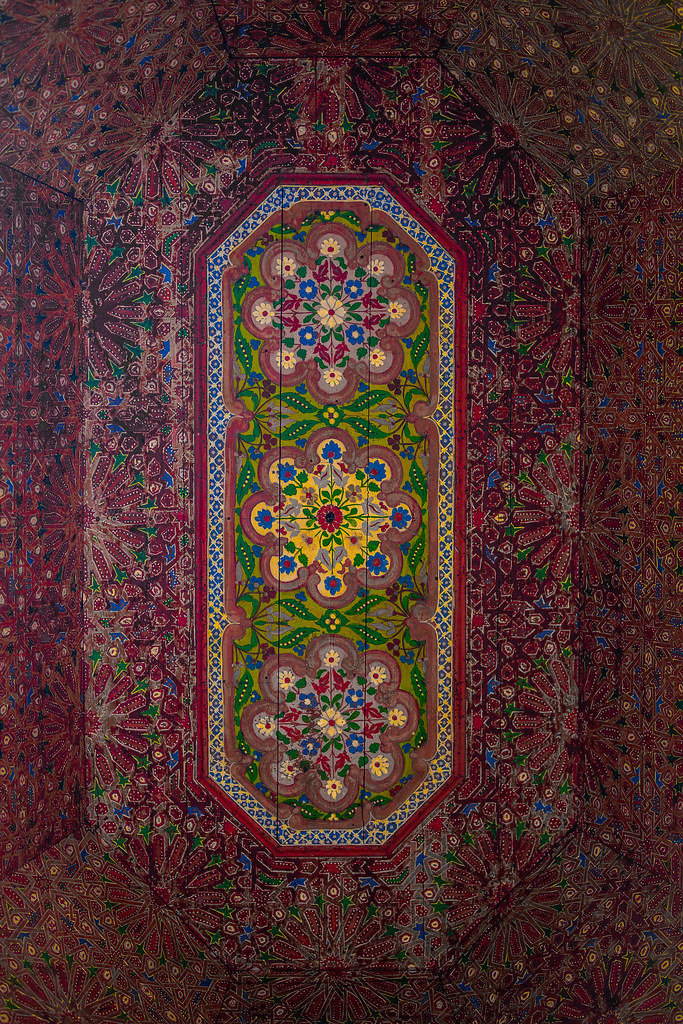 摩洛哥街头的花纹图案