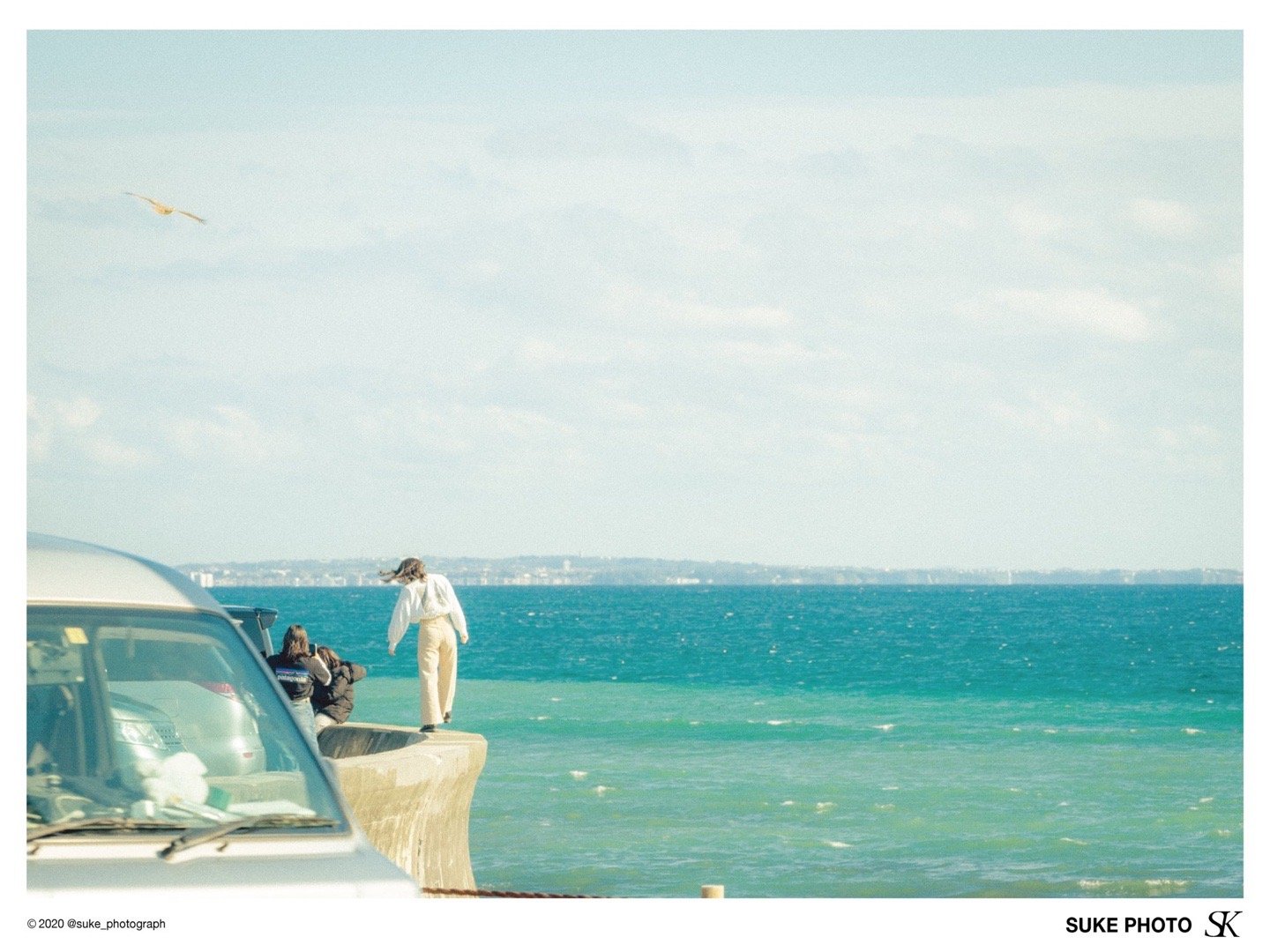 假如可以住在海边,傍晚的时候骑车出去吹吹风