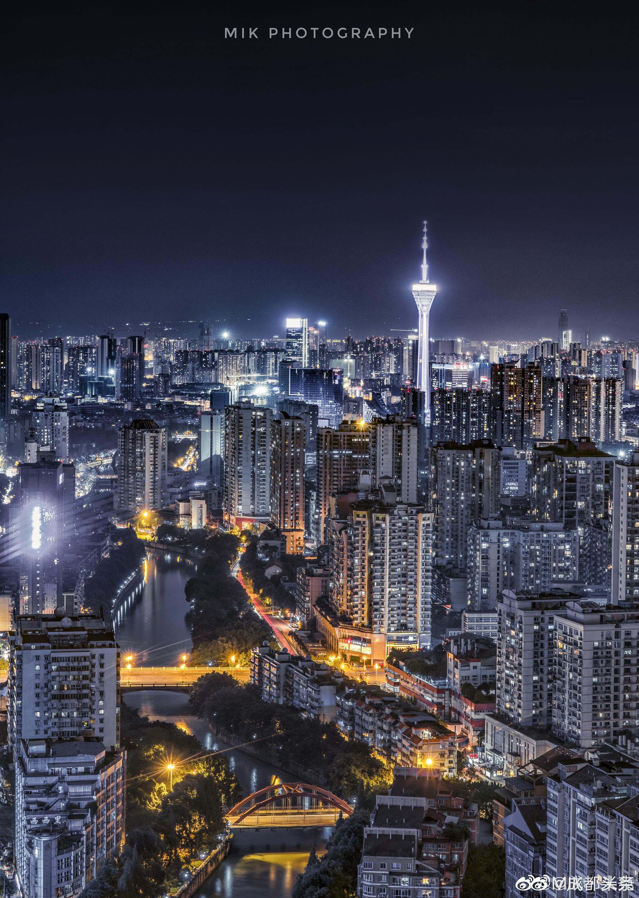 成都质感大片这样的夜景你喜欢吗