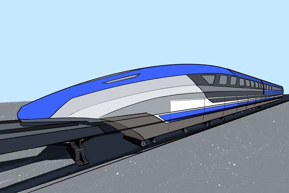 漂浮的磁悬浮列车
