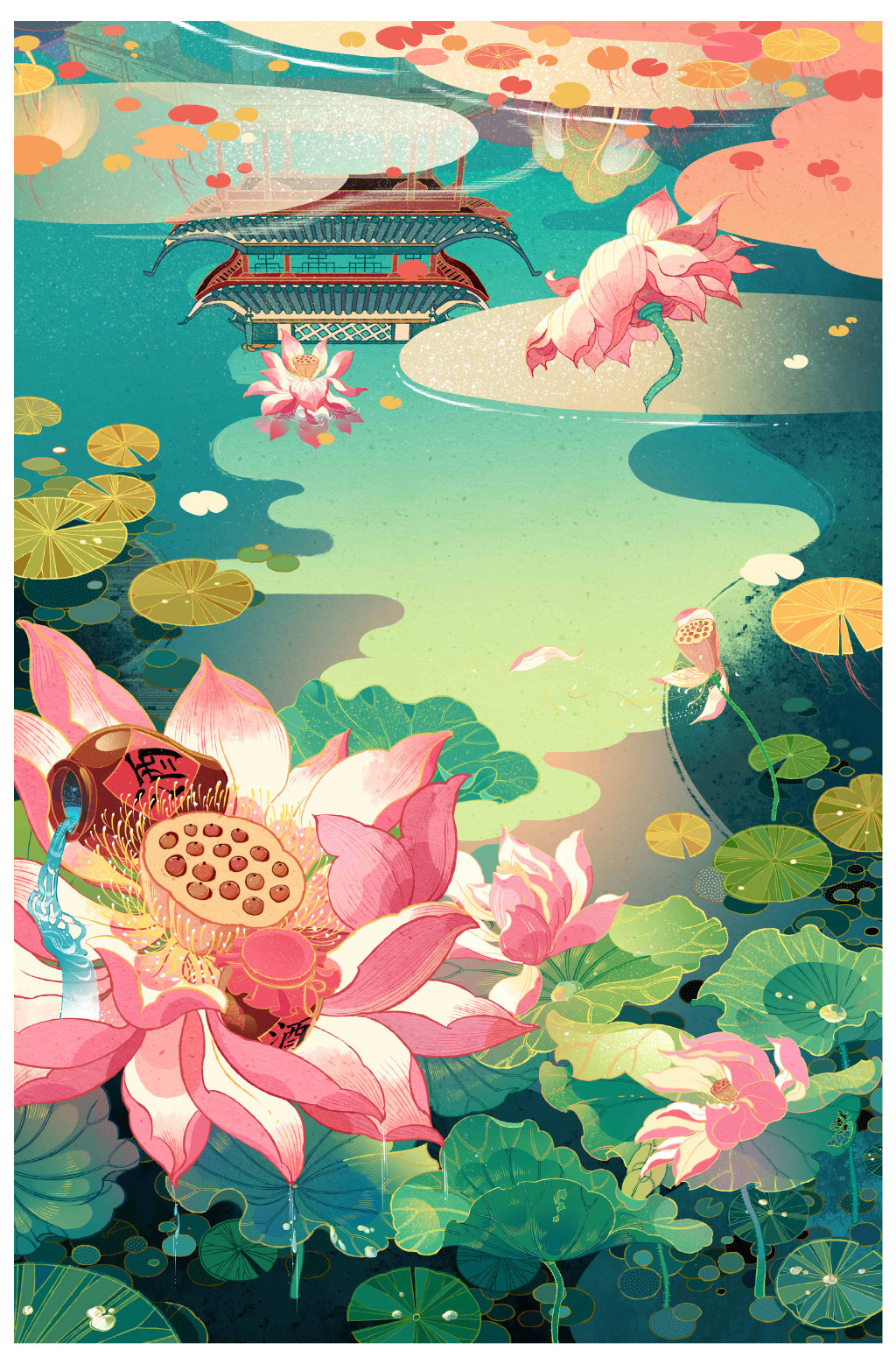 来自插画师 @特浓TN 中国风绘画作品~