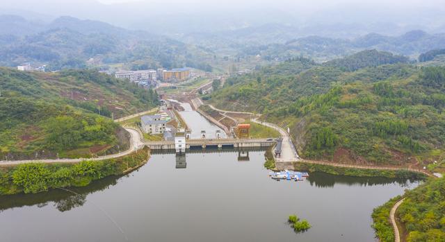 图片新闻西南五省区市重点水源垫江县龙滩水库正式通水
