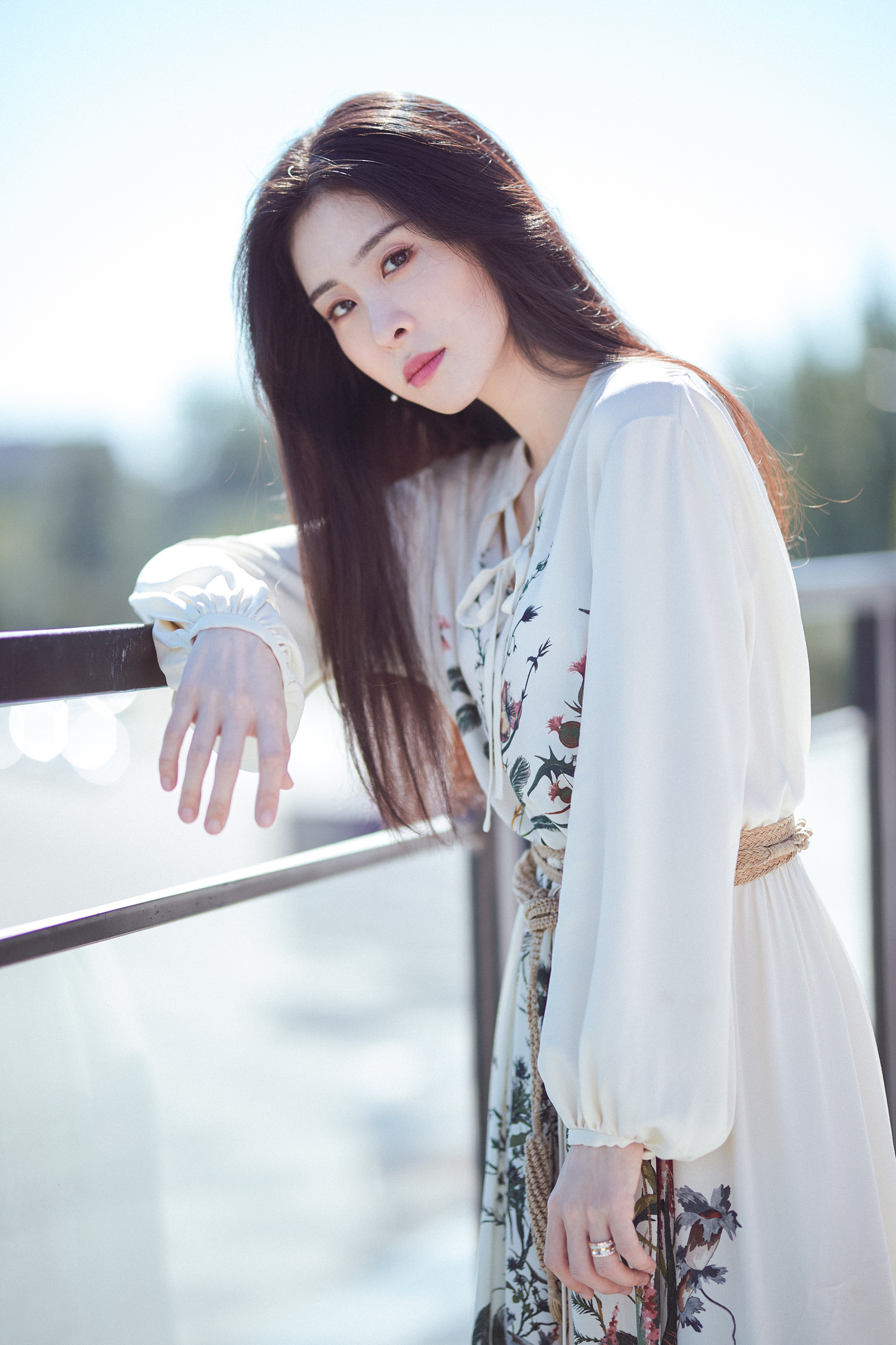 张碧晨 高跟凉鞋