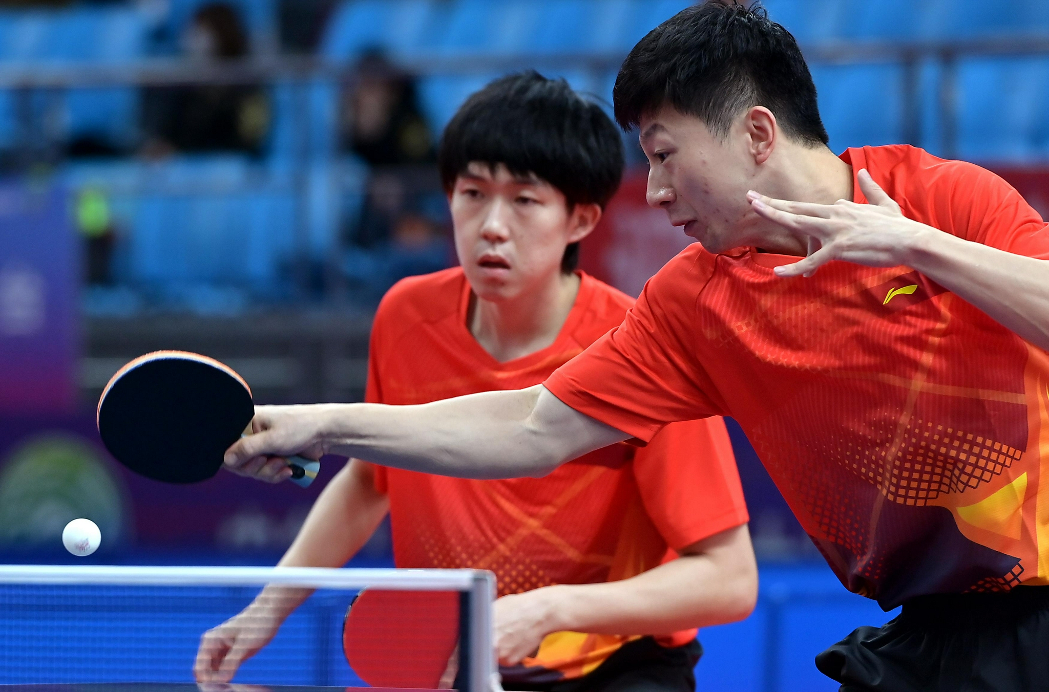 (全运会)乒乓球——男子双打1/8决赛:马龙/王楚钦晋级八强