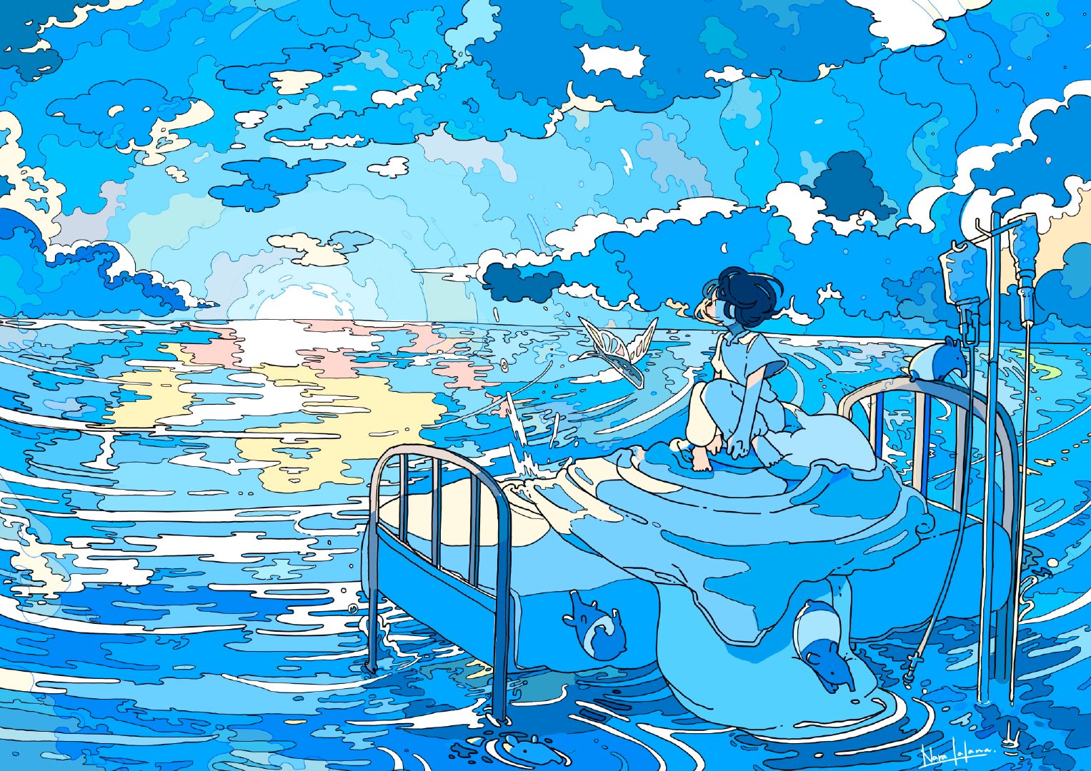 插画师nara_lalana一定是个充满美好幻想的人吧