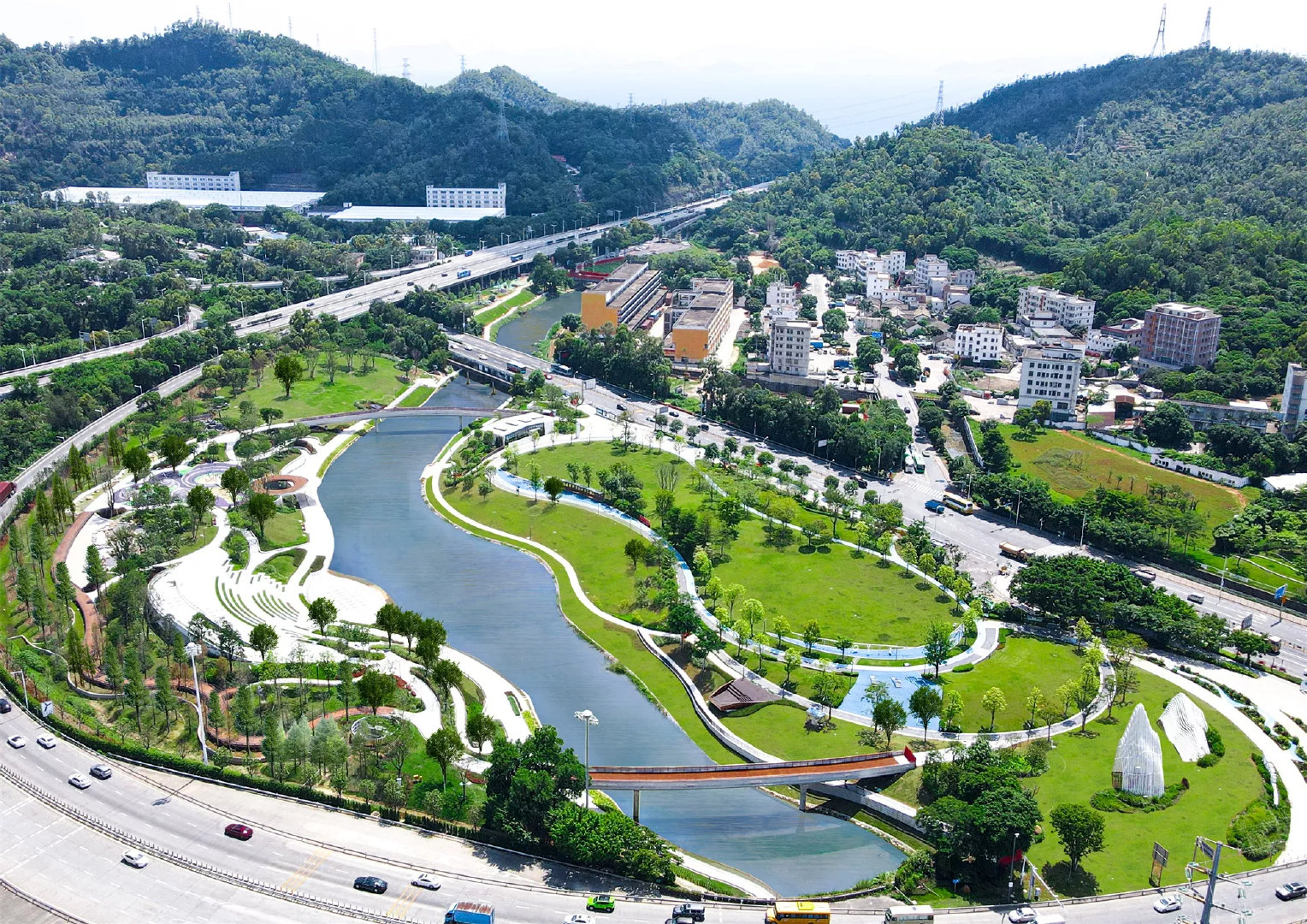 深圳市大鹏新区葵涌河景观长廊设计 深圳园林,刘学飞设计事务所