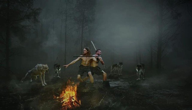 人和狼战斗，谁更有胜算？如果手里有棍棒，结局一样吗？休闲区蓝鸢梦想 - Www.slyday.coM