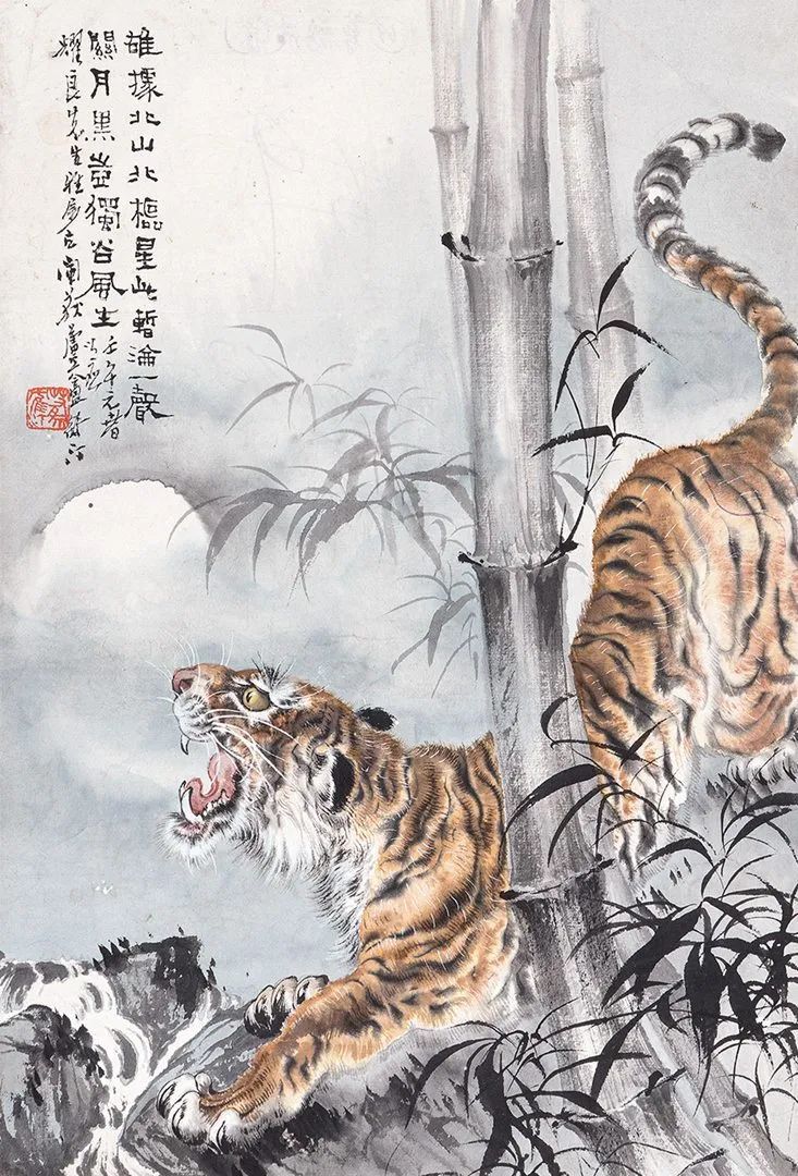 写意虎画大气凛凛威震山河