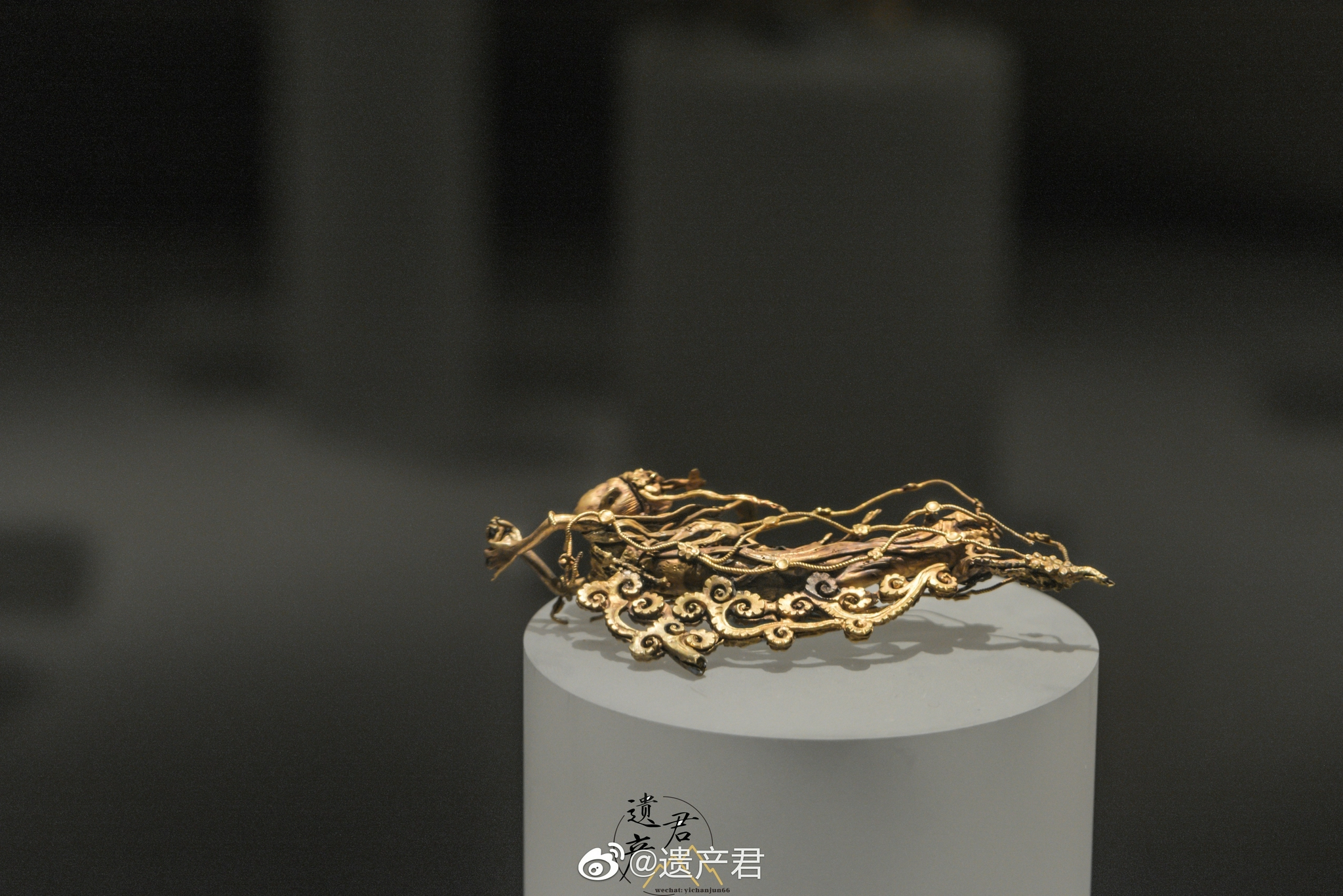 大同市博物馆藏· 元代飞天形金头饰_高清图集_新浪网