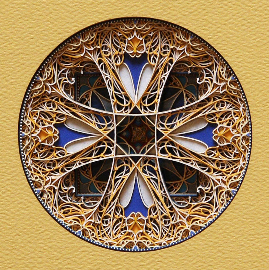 美国艺术家 eric standley 纸雕纹样作品
