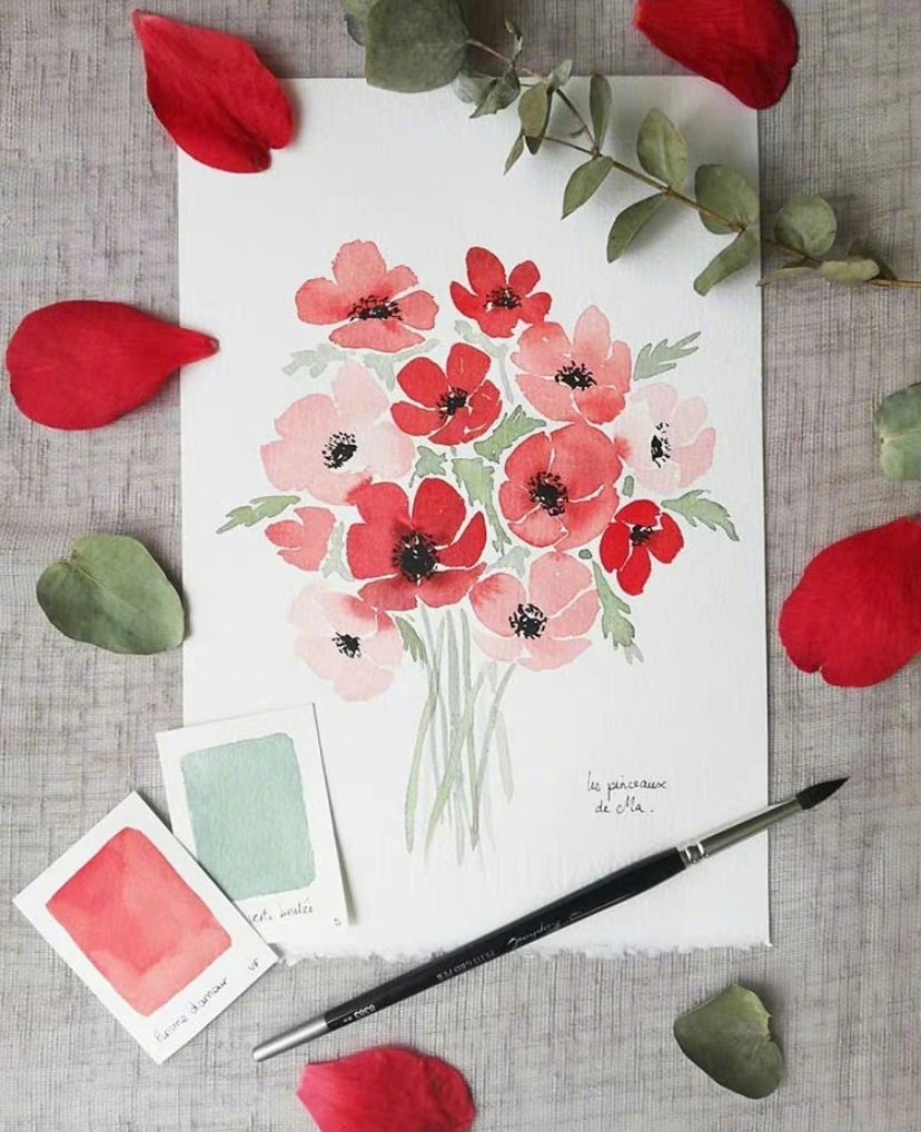 一些手绘花花,太好看啦,送你一朵小花花 ins:plant.doodles__财经头条