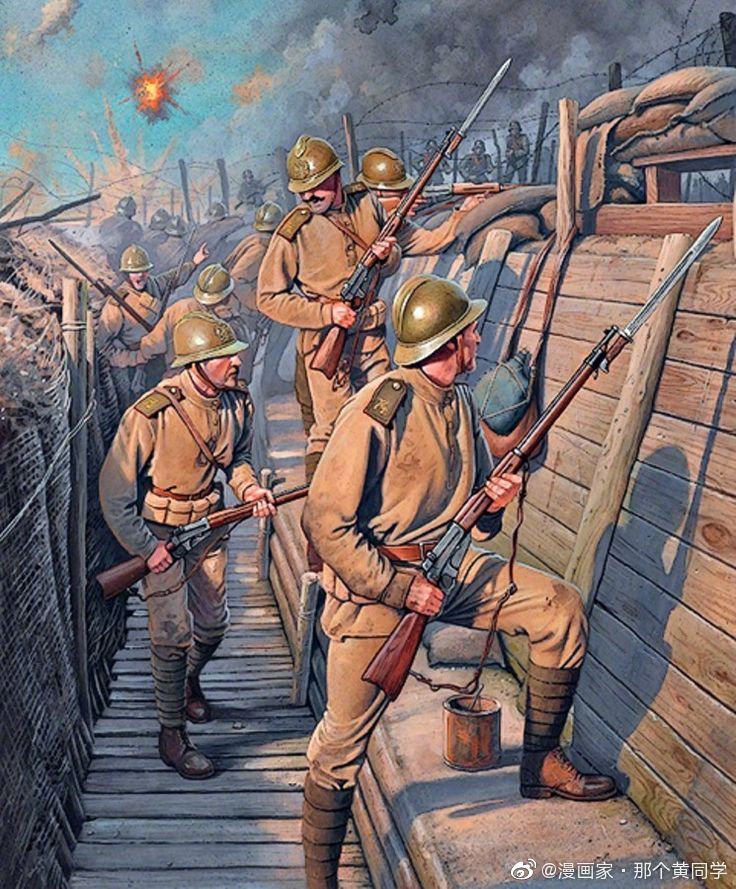 军事插图:一战,被堑壕围住的战争__财经头条