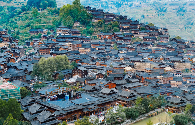 中国特色民居建筑土家族吊脚楼