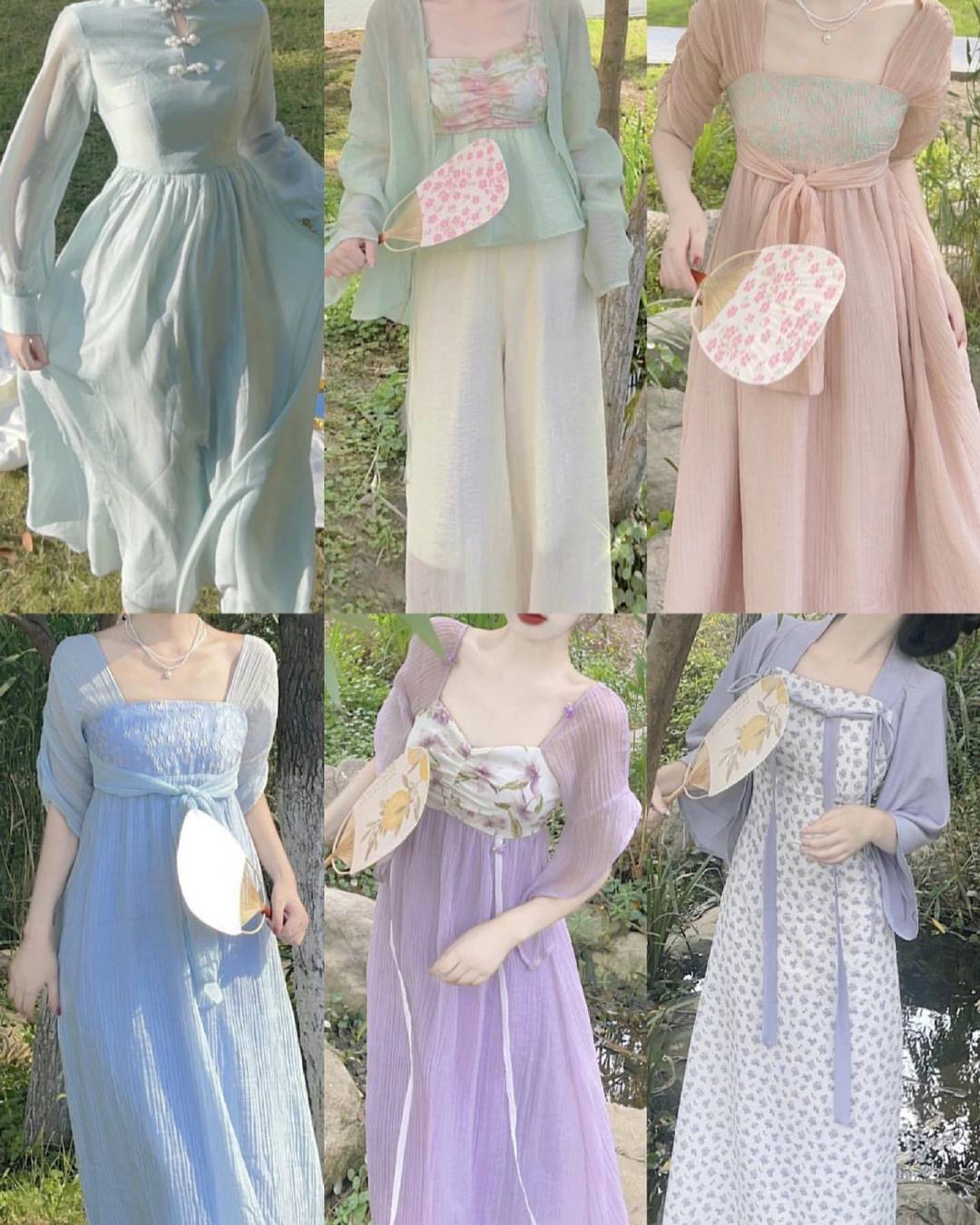 连衣裙穿搭合集碎花吊带裙也很好看温温柔柔的一眼爱上