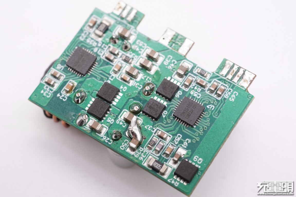 拆解报告:philips飞利浦65w氮化镓快充摩天轮插座