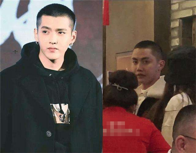 韩厚厚现在已经长大了,但是平时比较低调,而韩厚厚剪着一个寸头,看着