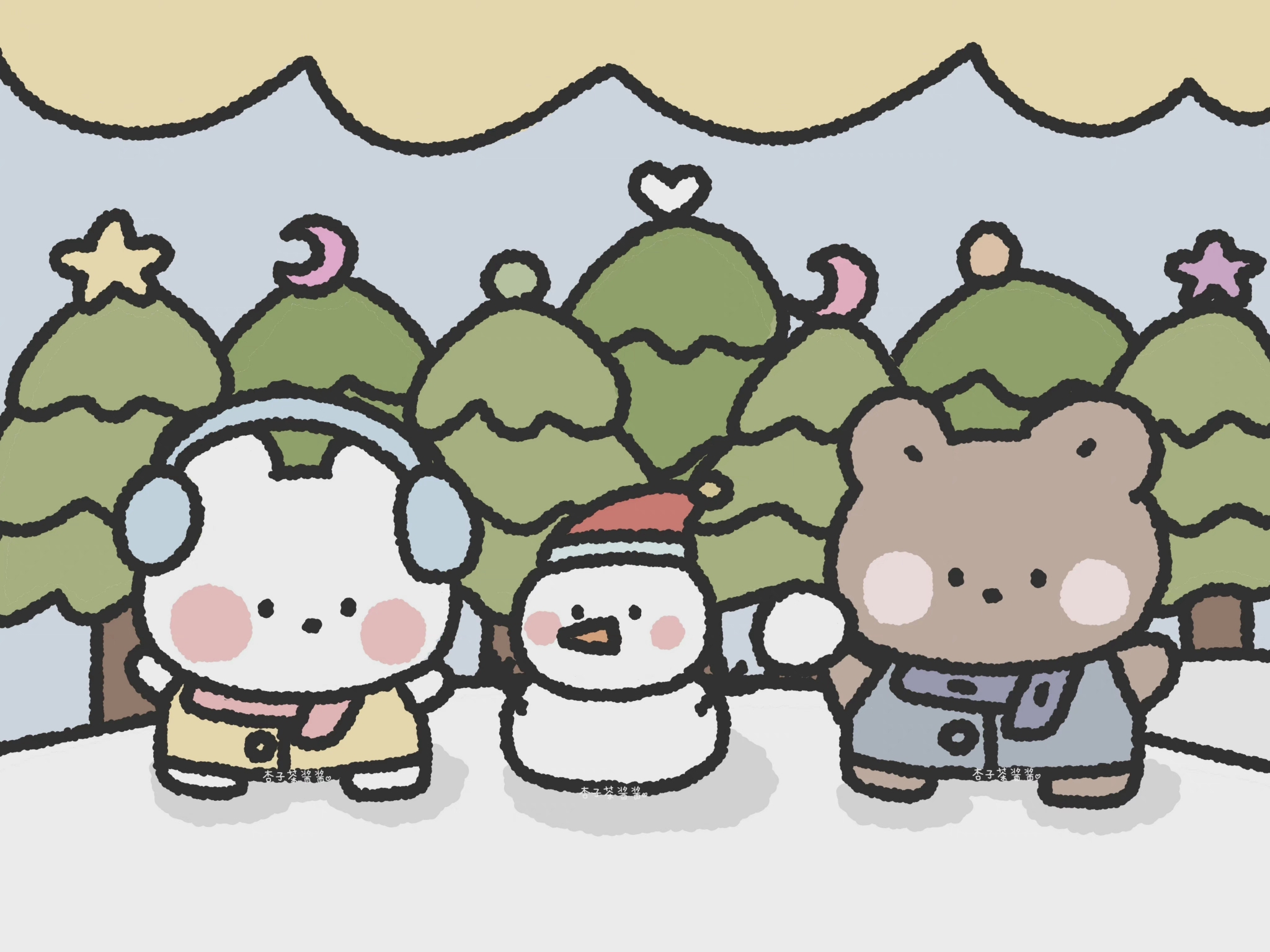 电脑ipad壁纸 太可爱了!