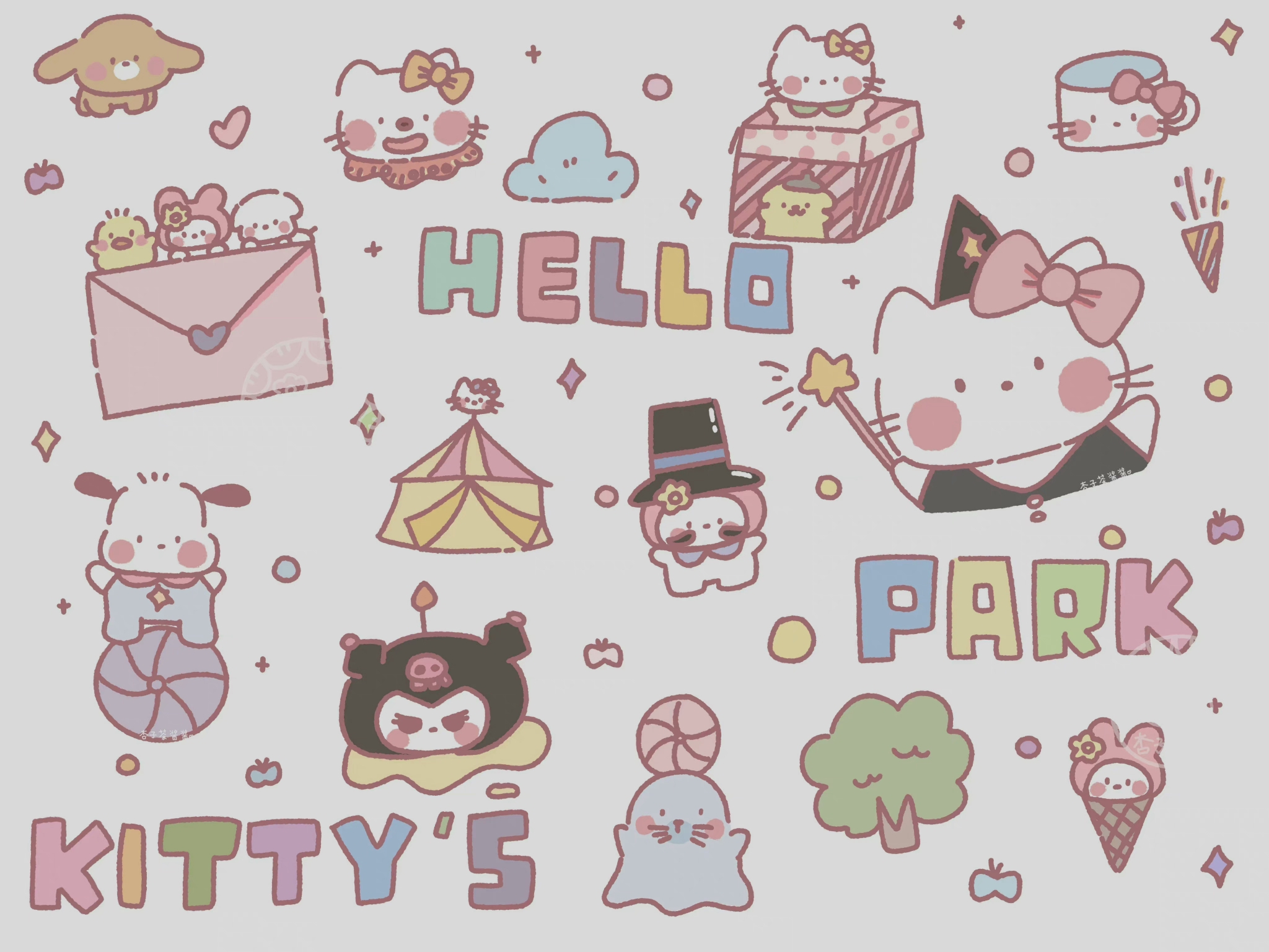 电脑ipad壁纸太可爱了