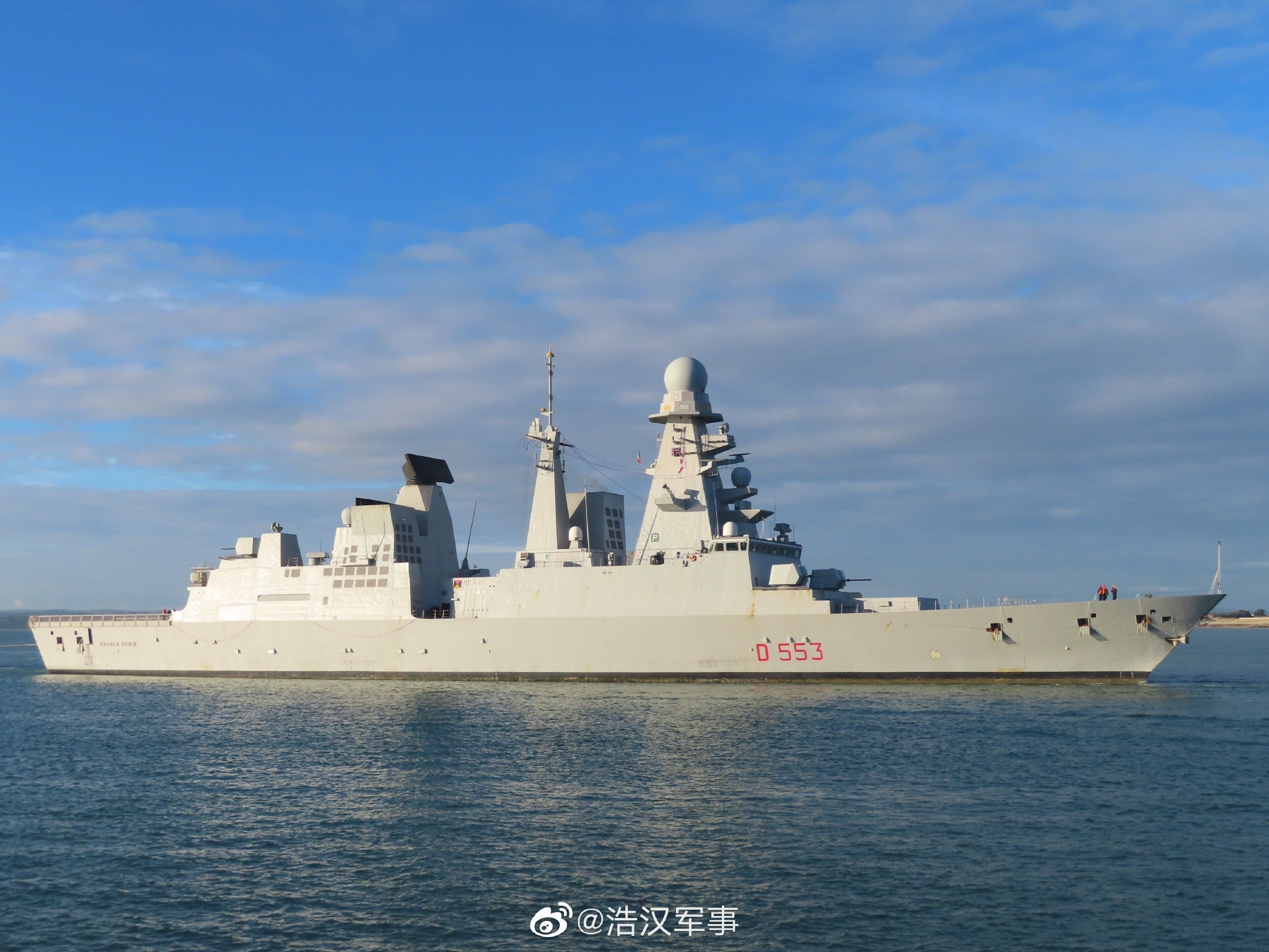 意大利海军地平线级防空驱逐舰its andrea doria……__财经头条