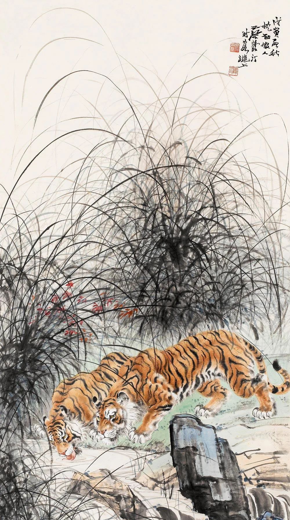 写意虎画大气凛凛威震山河