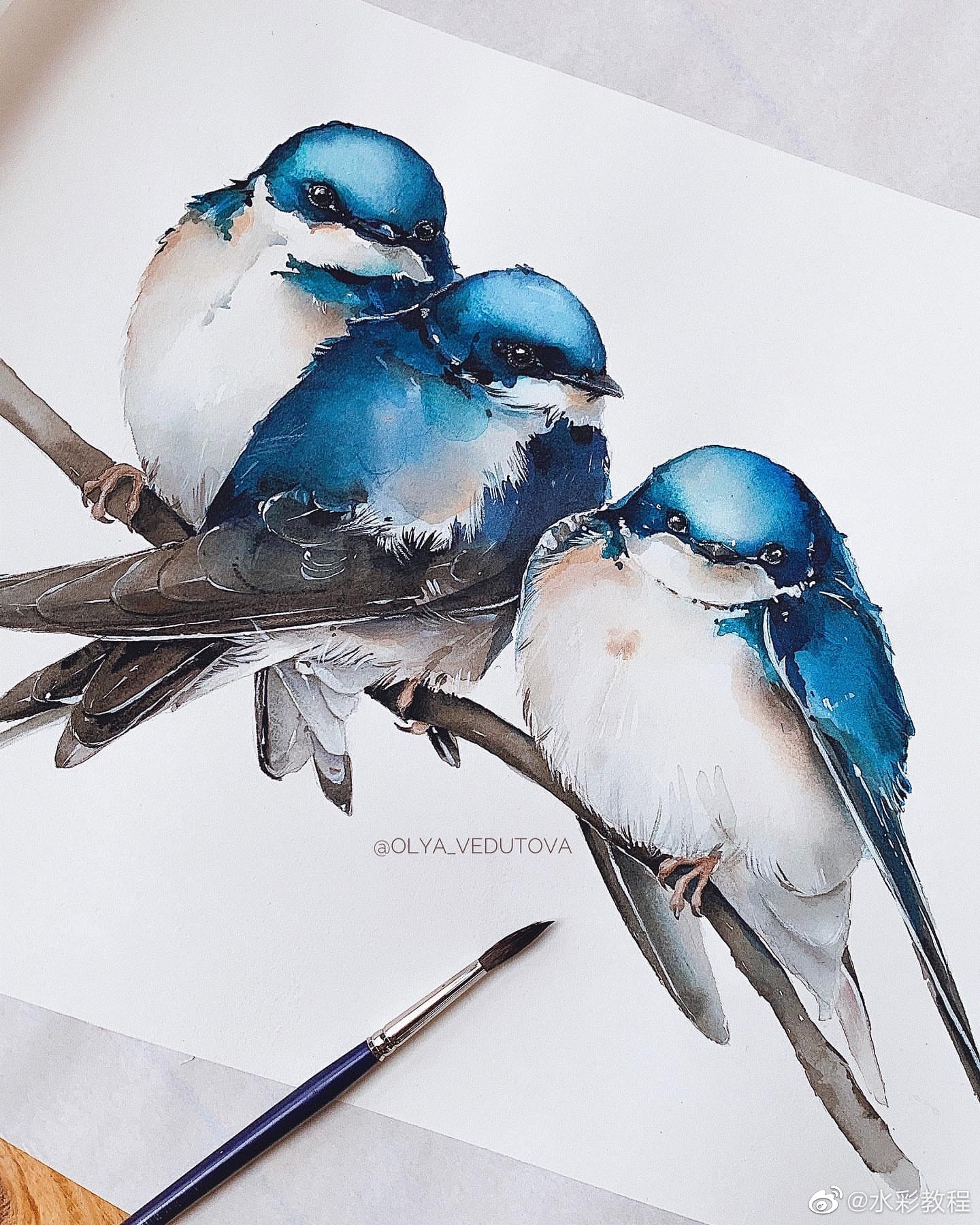 7/ 9@微博艺术 可爱的小动物作品欣赏by ins:olya_vedutova 678/ 9