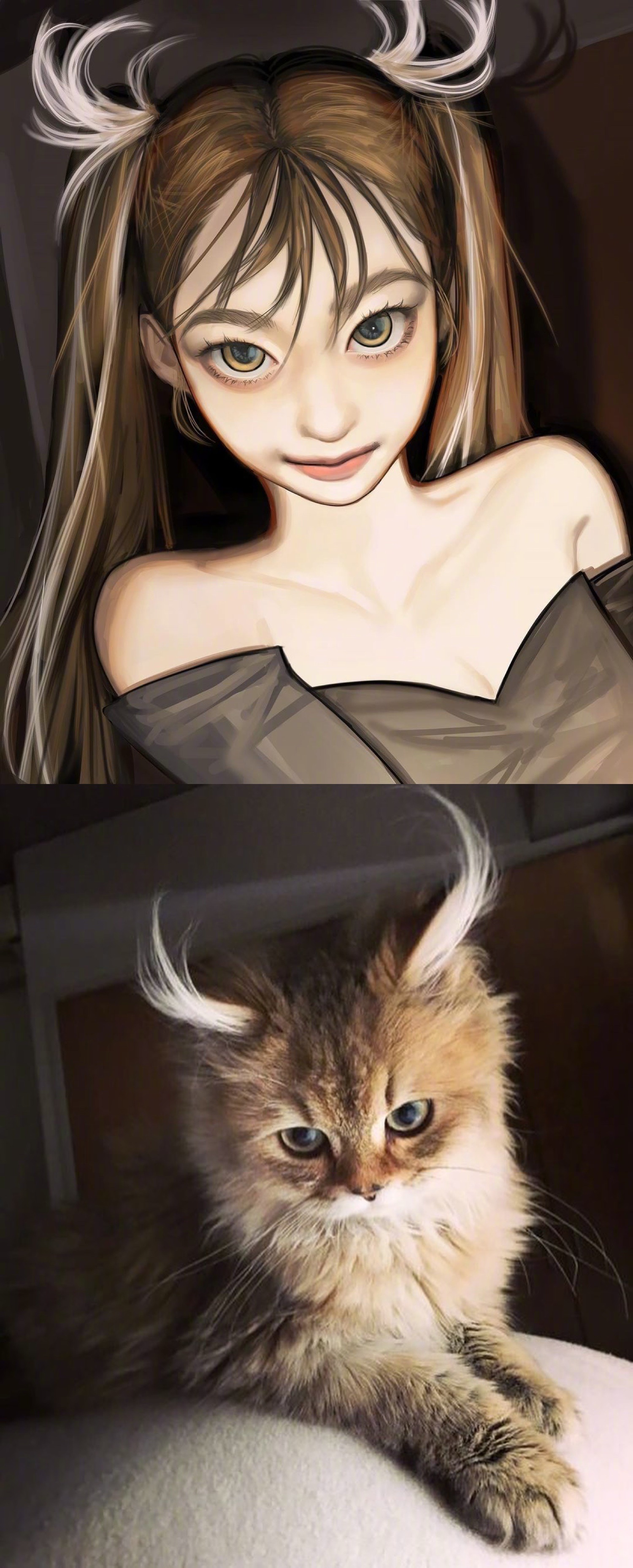 日本画师猫咪拟人化图片