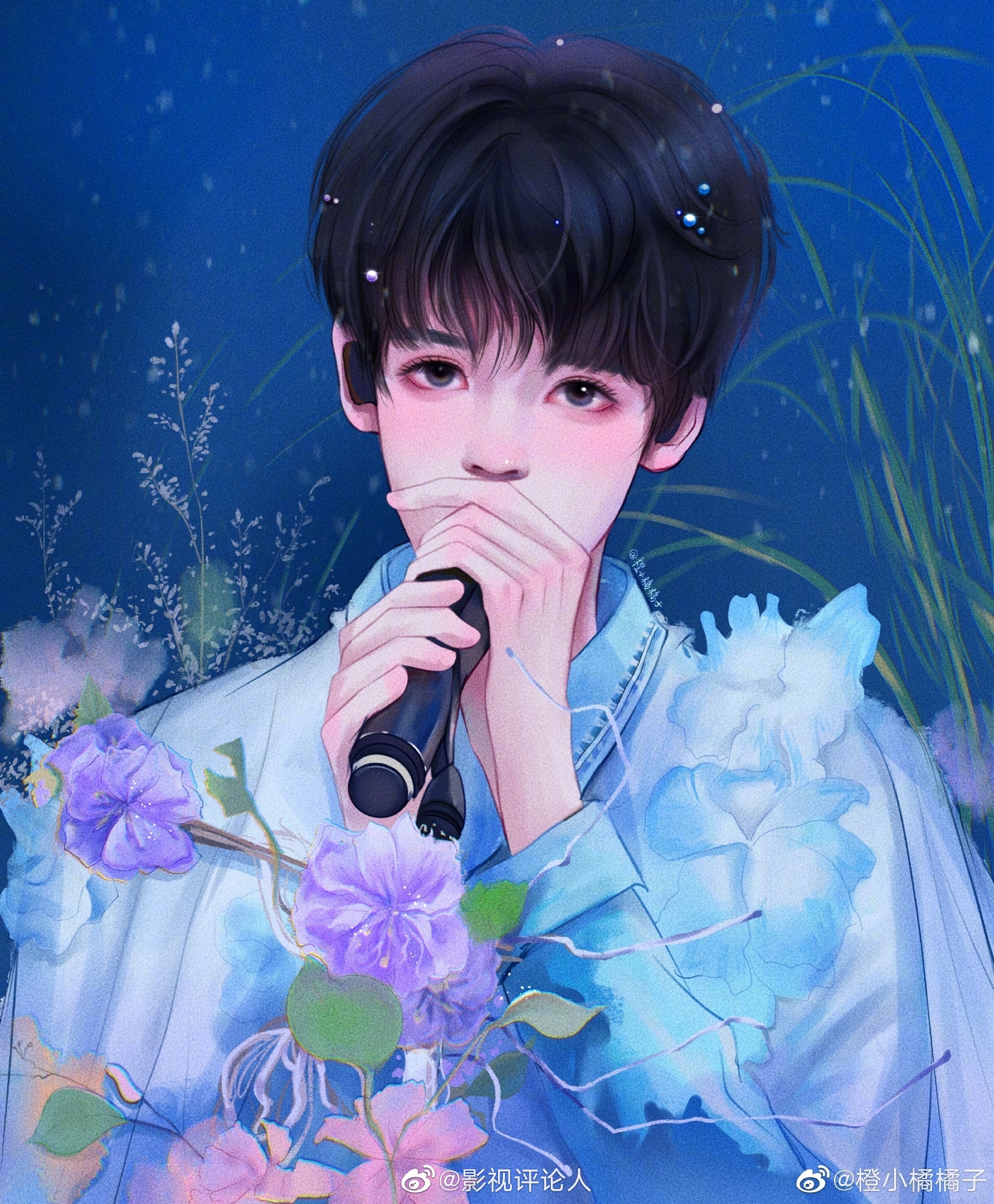 邓佳鑫家神仙画手饭绘合集用油画风记录不同时期的战战