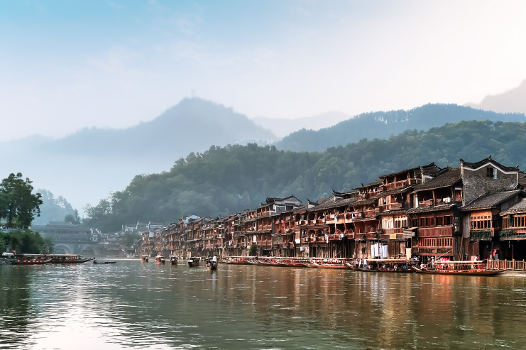 中国特色民居建筑土家族吊脚楼