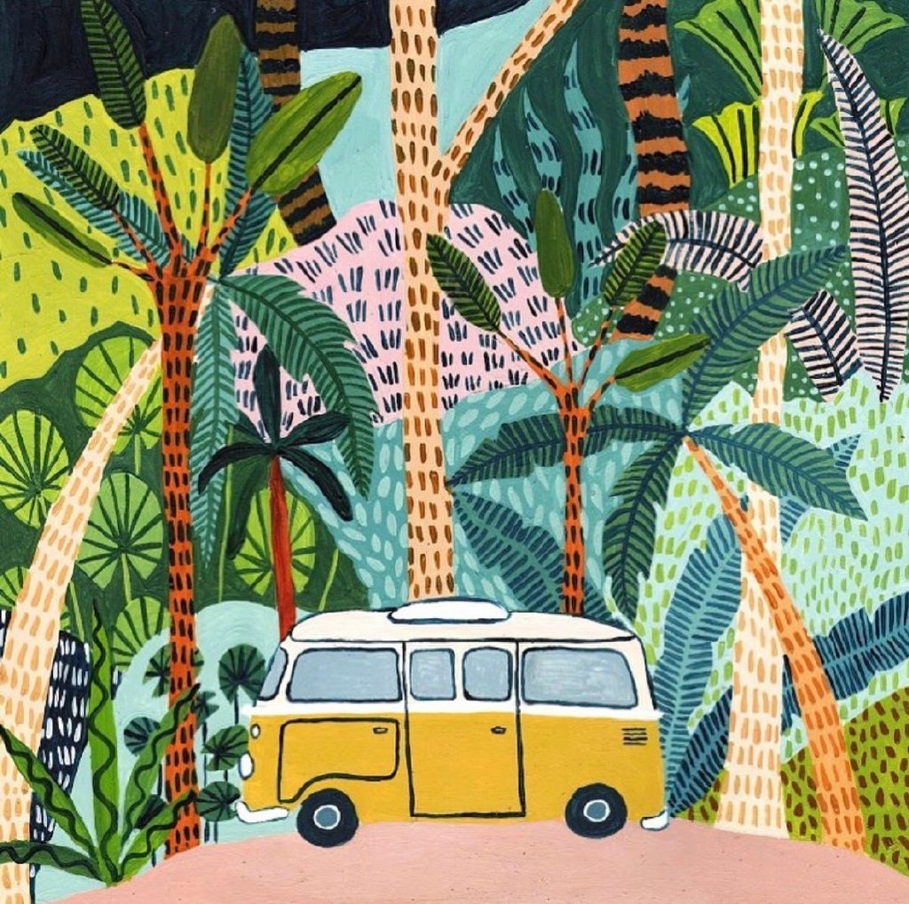 来自英国插画师amberdavenport绘画作品